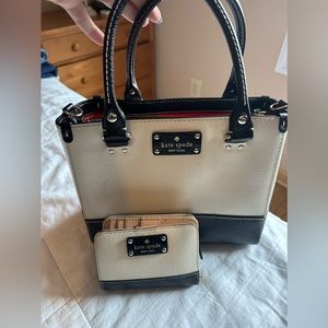 KATE SPADE TOTE AND MATCHING WALLET